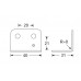 Adam Hall 40431Pocinkovan Ugao 40x31mm